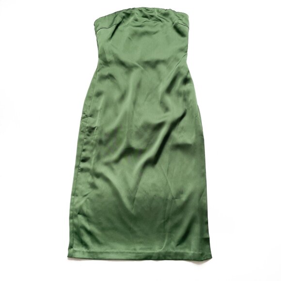 Ramy Brook Lisa Strapless Dress Spruce Green Size 8 NEW NWT - Picture 5 of 11
